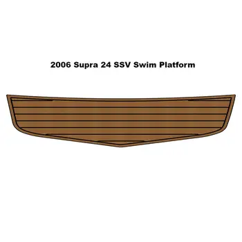 Качествена плавательная платформа Supra 24 SSV 2006 година на издаване, степенка за лодки, пяна EVA, подложка за пода от имитация на тиково дърво
