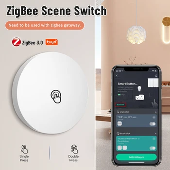 Ключ Сценарий преминете на Hristo ZigBee С мультисценировочной връзка Smart Switch Автоматизация на батерии Работа С устройства Smart Life Zigbee