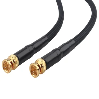 Коаксиален кабел HiFi от сребро BNC, видео Кабел HD, Аудиолиния DI Radio Frequency SMA