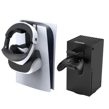 Кука за слушалки във формата на жаби за игралната конзола PS5 Подвижни висящи притежател на полици за съхранение на слушалки, аксесоари за X серията