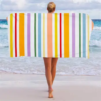 Кърпи за баня с цветни бродерии, дышащее туристическа кърпа, индивидуално плажна кърпа