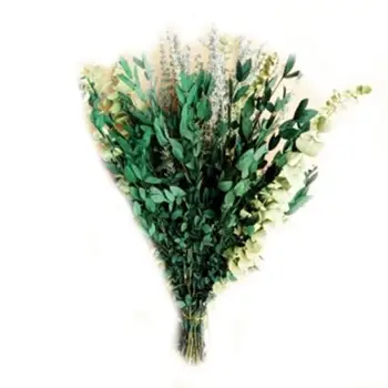 Листата на евкалипта, Сушени цветя, с приятен аромат, декорация за душата, смес от евкалипт и букет от лавандула
