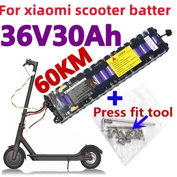 Литиево-йонна батерия 36V 30Ah 18650 30000 mah, литиево-йонна батерия за електрически скутери, батерии за Xiaomi M365, специална батерия