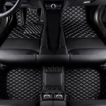 Луксозен 3D Автомобилен Тампон от Изкуствена Кожа по Поръчка за Hyundai Santa Fe 7 Seat 2013-2023 Equus 5 Seat 10-17 Аксесоари За Интериора на Колата