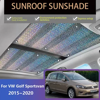 Люк Козирка За Volkswagen VW Golf Sportsvan 2015 ~ 2019 2020 Мансарден Люк На Покрива, Слънцезащитни Топлоизолация Анти-UV Аксесоари за Автомобили