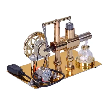 Метален модел на двигателя на Стърлинг Физически научен експеримент Модел на двигателя на Стърлинг Физически научен експеримент Учебни помагала