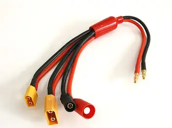 Многофункционален кабел Преобразуване подходящ за зареждане на батерии DJI S900, S1000 4 мм AS150 XT150 XT60 XT90 конектор штекерный адаптер