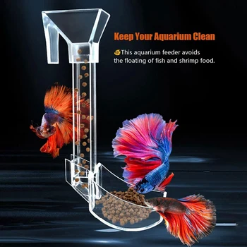Многофункционален набор от тръби за хранене аквариум с пръстен за хранене, четка за почистване, тръба за хранене на аквариума