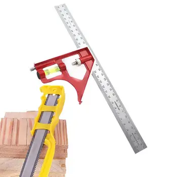 Мобилна ъглова гама строително дърводелски инструмент за измерване на мобилен Регулируем ъгъл на точност дървообработващи инструменти за рамкиране на Линия