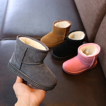 Модни детски ежедневни обувки Памук, зимни обувки за момичета и момчета, топли бебешки обувки, памучни зимни обувки за момчета, маратонки, непромокаеми зимни обувки