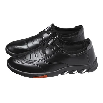 Мъжки ежедневни обувки, модел обувки от изкуствена кожа, меки маратонки, универсална обувки, размер 39-44