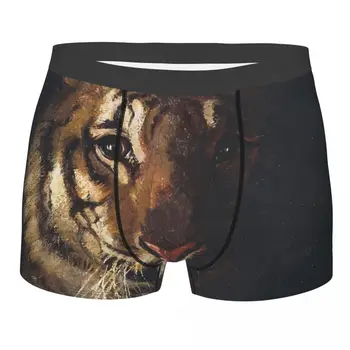 Мъжки слипове-боксерки с модел, гащи за любителите на тигровых животни, Много Дишаща Благородна Идея за подарък