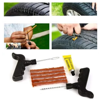 Набор от инструменти за ремонт на автомобилни гуми, Вакуум на лентата за ремонт спущенных гуми Аварийните аксесоари