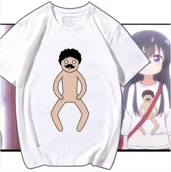 Нов Wataten!: Тениска Hana Shirosaki с един ангел, слетевшим към мен, тениска с аниме за cosplay, Летни памучни тениски с къс ръкав