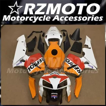 Нов комплект обтекателей за мотоциклет ABS в събирането, подходящ за HONDA CBR600RR F5 2005 2006 05 06 бодикит Червено-оранжево