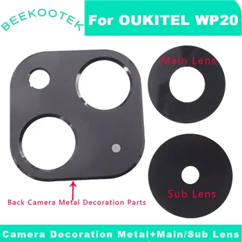 Нов Оригинален Обектив на Задната Основните Спомагателни Камери OUKITEL WP20, със Стъклен Капак, за Украса на Задната Камера, Метални Детайли За Смартфон OUKITEL WP20