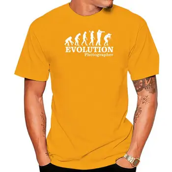 Нова лятна мъжка тениска Photographer Evolution, забавен оператор, памучни тениски с кръгло деколте, тениски за фотография