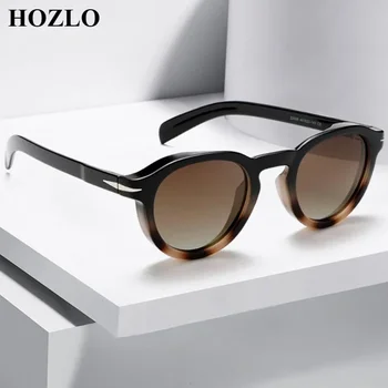 Нови поляризирани слънчеви очила Мъжки дамски Модни кръгли лещи ТАК в рамките TR90 Маркови дизайнерски слънчеви очила за шофиране Oculos De Sol UV400