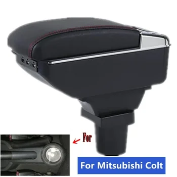 Новост за Mitsubishi Colt z30, кутия за оръжие, Централна кутия за съхранение на автомобилния подлакътник Mitsubishi Colt с USB конектор, аксесоари за интериора на колата