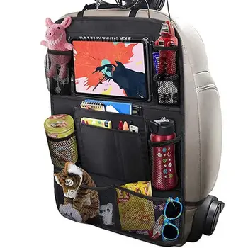 Организатор на облегалката на седалката, Автомобили Универсална чанта за съхранение с множество джобове, стойка за таблет, Автомобилни интериорни аксесоари, чанта за почистване
