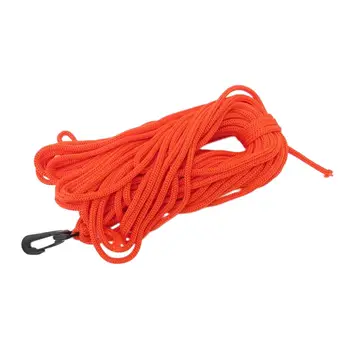 Осигуровки екипировка от привлечени плувка въже Оранжев цвят, полиестерна поплавочная въже с дължина 21 m / 69 фута, лесна за риболов, свободното гмуркане, аксесоари за плуване