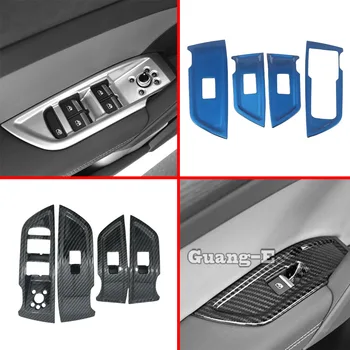 Оформление на Автомобила Вътрешна Прозорец Панел Ляво на Вратата на Водача Тапицерия на Превключвател за Повдигане на Подлакътник За Audi Q5 Q5L 2018 2019 2020 2021 2022
