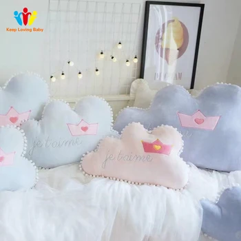 Памучен детска възглавница за новородени многофункционална възглавница-облак за деца украса на детската стая с детско спално бельо, играчки за сън възглавница
