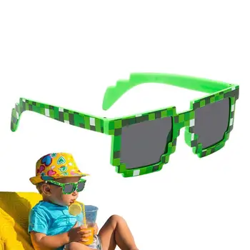 Пикселова Слънчеви Очила Очила Pixel Glasses Пикселизированные Тематични Слънчеви Очила За Деца И Възрастни За Рожден Ден, Подаръци За Концерти На Групата