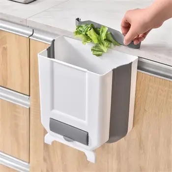 Подвесное кофа за боклук, сгъваем шкаф за съхранение на отпадъци, монтиран на стената преносим кемпер къмпинг.