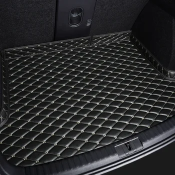 Подложка за багажник на кола от изкуствена кожа по поръчка за Peugeot 307SW 308CC 308SW 4008 2012-2017 Автомобилни Аксесоари за интериора