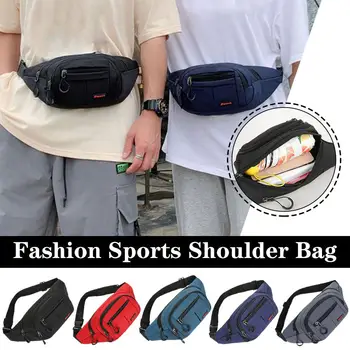 Поясная дамски модни спортна чанта през рамо, Нова дамска чанта за джогинг, гърдите раница за фитнес, женската версия, Корейски стил F0L7