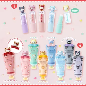 Предварителната Продажба На Балсам За Устни Sanrio Крем За Ръце Hello Kitty Kuromi My Melody Сладко Момиче Аниме Сърцето Овлажнител За Устни Хидратира Грижа За Кожата На Устните
