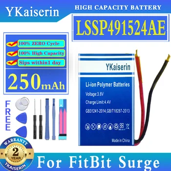 Преносимото Батерия YKaiserin LSSP491524AE За FitBit versa3 versa 3/Sense 352325 Charge HR LSSP031420AB One Surge Batteries