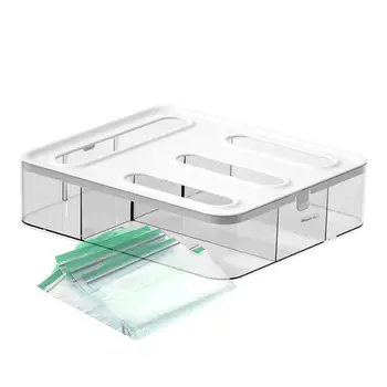 Прозрачната чанта-органайзер с цип за съхранение на хранителни пакети, Съвместими с кухненски инструменти за сандвичи и закуски капацитет на галон на Литър
