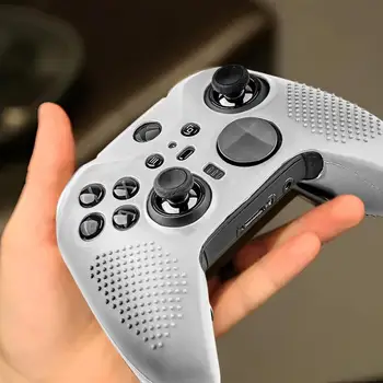 Противоскользящий силиконов защитен калъф за Xbox Elite2, на капака на контролера, дръжки за палеца, капачки за джойстик