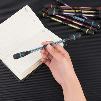 Професионална въртящата светлинна писалка с нескользящим покритие 21 см за състезания Champion, креативна подарък играчка, ученически пособия
