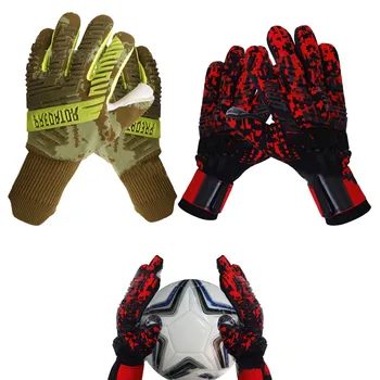 Професионални футболни ръкавици за вратаря, Латексова удебелена защита за възрастни, спортни футболни ръкавици за вратаря, футболни ръкавици за вратаря