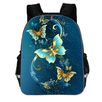 Раница с дизайн на пеперуда, училищна чанта за момичета, студентки, раница за тийнейджъри, удобни чанти за началните класове