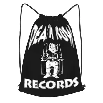 Раница с логото на Death Row Records на съвсем малък с художествен принтом, спортна чанта за фитнес, раници, дрехи, спортни сакове