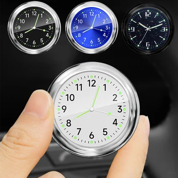 Светещи автомобилни часовници за мотоциклет с автоматична вътрешна вложка, мини-водоустойчив механичен часовник, Кварцов часовник с автоматично орнаменти, аксесоари за Автомобили