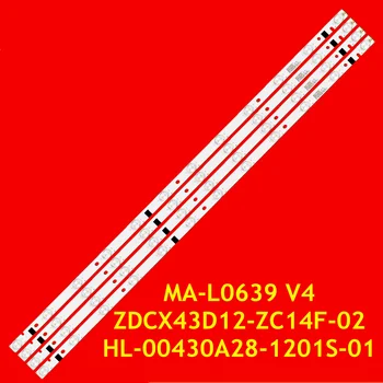Светодиодна лента за LE-43D11 LE-4317S LE-4318TS LED-4318 FHD SW 43X6543 PLD43TS865 РБ-43SE9FT2S 43CF37-T2 HL-00430A28-1201S-01 A2 A4