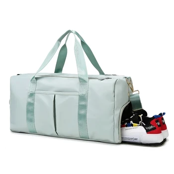 Спортни чанти за фитнес, жени, мъже, чанта за фитнес, водоустойчив цилиндър, спортна чанта на едно рамо, чанта за плуване, чанта за пътуване