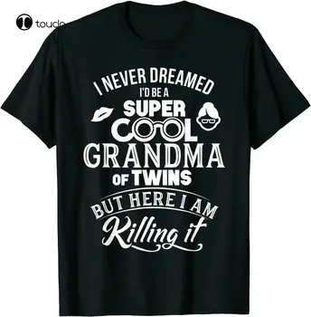 Супер готина тениска за баба близнаци, подарък за Деня на майката 2021