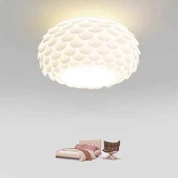 Таванна полилей от PVC в скандинавски минимализме за бар, художествено осветление на хола, креативно декорация на мебели за спални, окачена лампа
