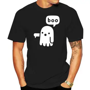 Тениска с изображение на призрак неодобрение на Хелоуин, светещ в тъмното тениска с принтом 