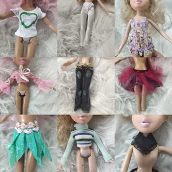 Топ, панталони, поли, дрехи за кукли Monster High School, кукли Ликка, малко тканевое палта, поли, панталони