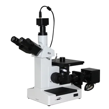 Тринокулярный Обърнат желязо и Стомана Металлографический Микроскоп От Стоманена Сплав 4XC Със Скенер Впръскване на Окуляром
