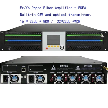 трифазни OSW + OT + EDFA + WDM 16x22 стока, 32x22 стока с оптичен кабел на усилвателя WDM 1550 nm, оптичен усилвател, легирана с эрбием (EDFA)