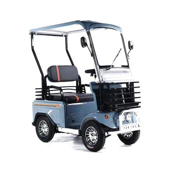 Търговия на едро с електрически скутер за възрастни хора с мощност 800 W 60 В, 4-колесни многофункционална количка за голф с покрив игрища на големи разстояния