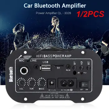 Универсален Автомобилен Аудиоусилитель AMP MP3 Микрофон, SD, USB DVD Стерео HiFi, Мощност на бас, дистанционно управление на Автомобилни Аудиоаксессуары